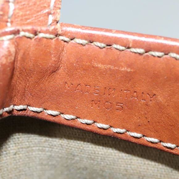 CELINE Macadam Canvas Hand Bag PVC Leather Brown Auth 92565 - Picture 12 of 16